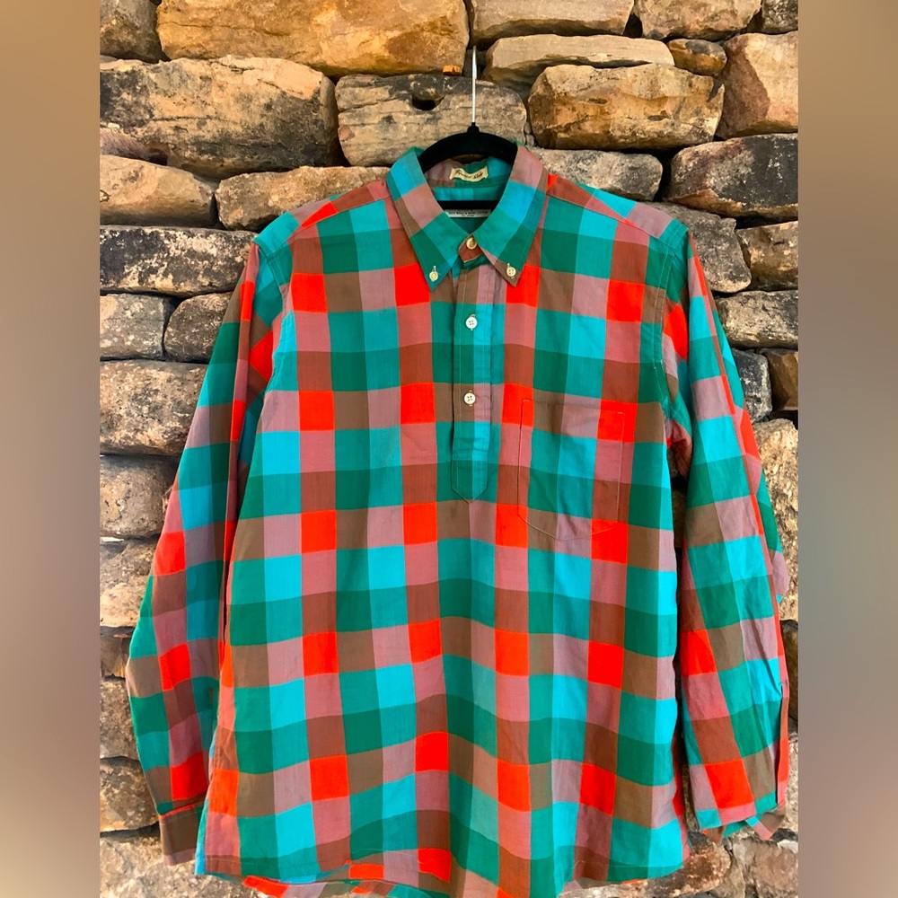 Vintage checkered flannel Shirt 15.5